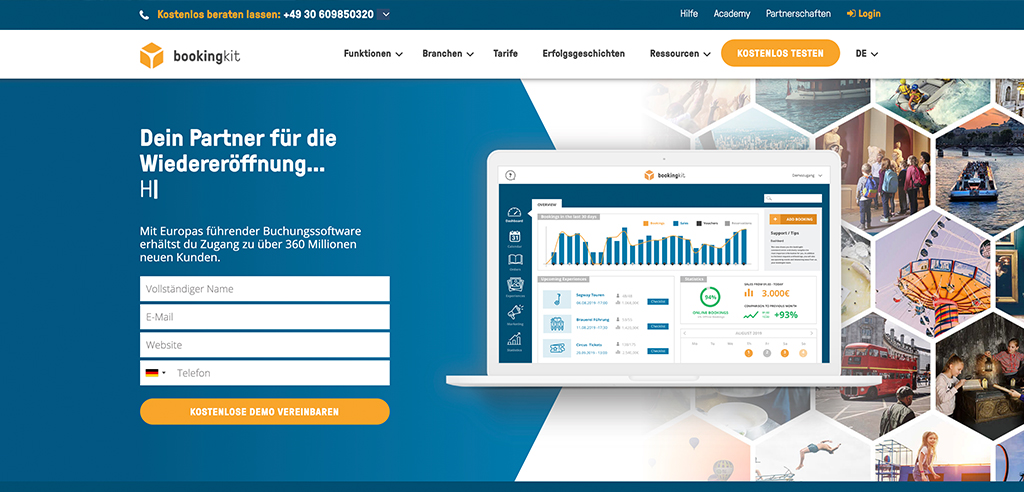 Online Buchungssysteme für Freizeitanbieter: Allrounder Bookingkit 