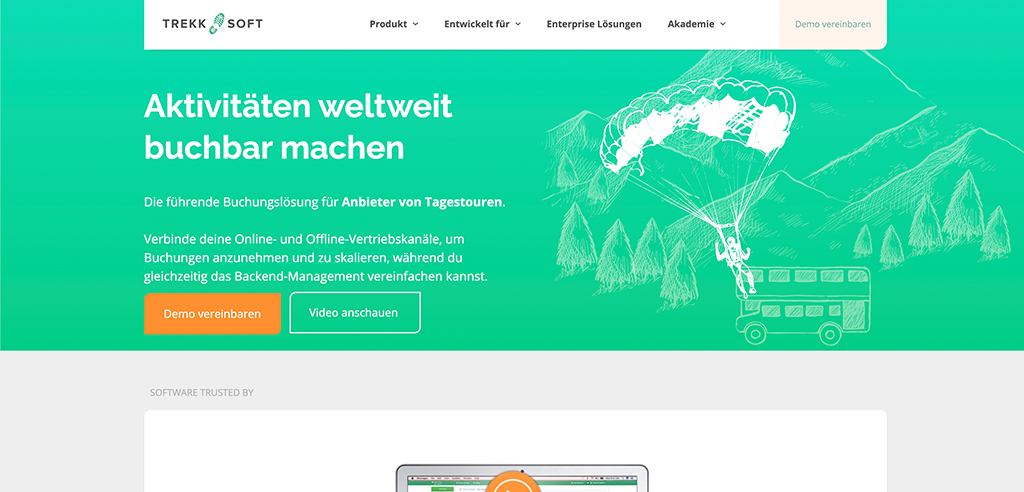 Online Buchungssysteme für Freizeitanbieter: Trekksoft für Outdoor-Aktivitäten und Stadtführungen