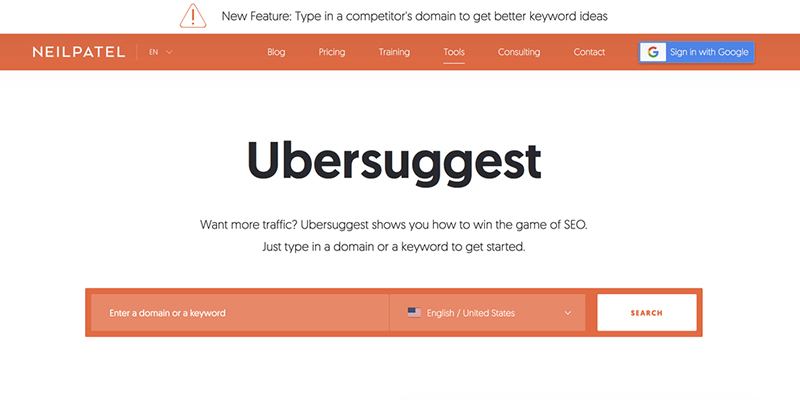 Ubersuggest als SEO-Tool fuer Freizeitanbieter